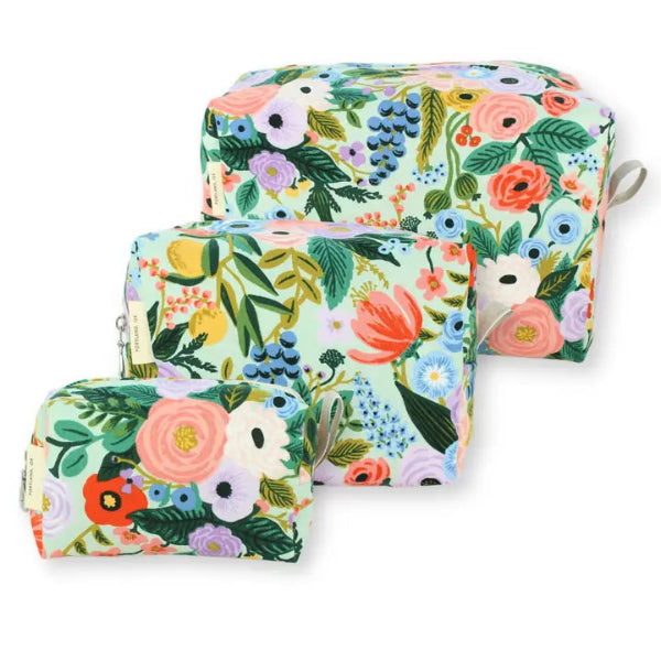 Dopp Kits- Mint Garden Party