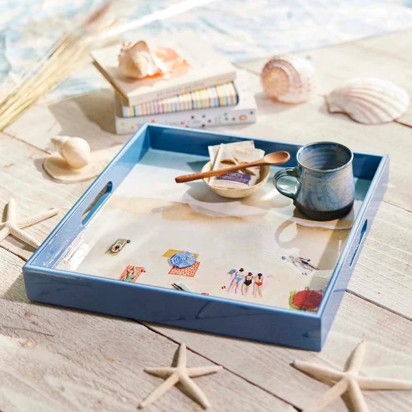 Beach Life 15" Square Serving Tray