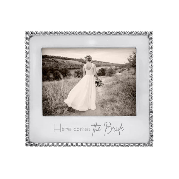 Here Comes the Bride 5x7 Beaded Frame