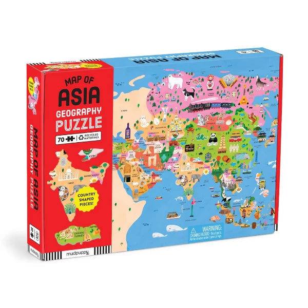 Map of Asia 70 Pc Puzzle