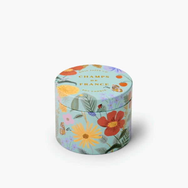 Champs de France Tin Candle
