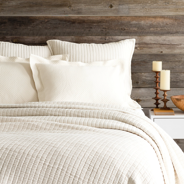 Boyfriend Ivory Matelasse Coverlet