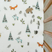 Cotton Muslin Crib Sheet- Forest Friends