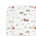 Cotton Muslin Crib Sheet- Farmyard