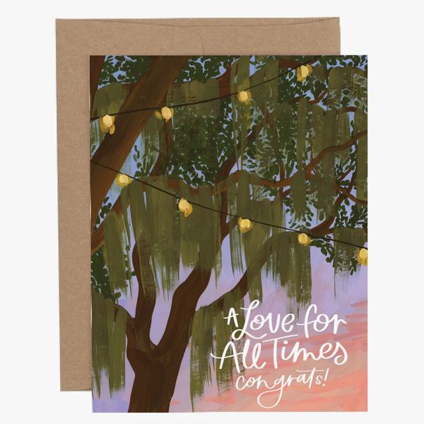 Spanish Moss Wedding Card
