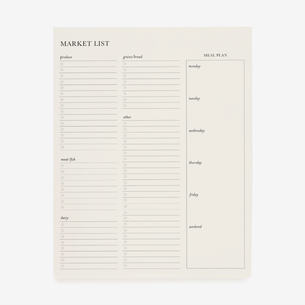 Market List Pad
