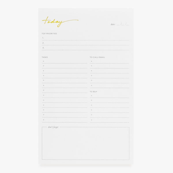 Daily Priorities Pad