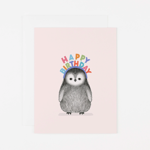 Happy Birthday Penguin Card