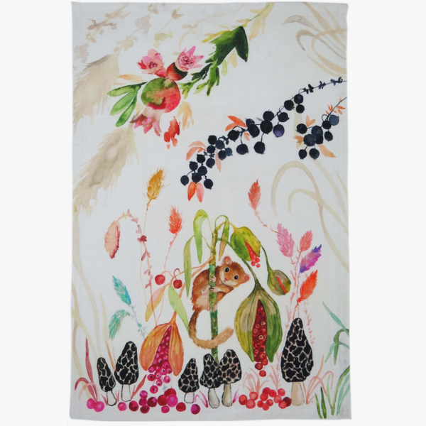 Dormouse Tea Towel