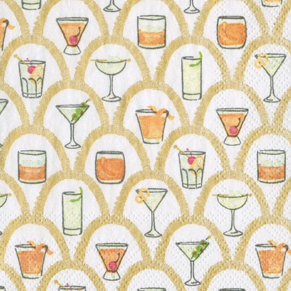 Deco Cocktails Cocktail Napkins