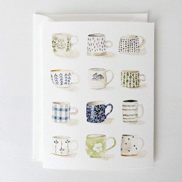 Mugs Notecards Set/8