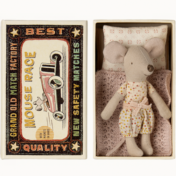 Little Sister Mouse in Matchbox
