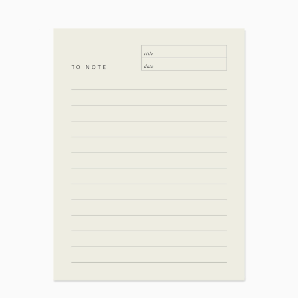 To Note Block Notepad