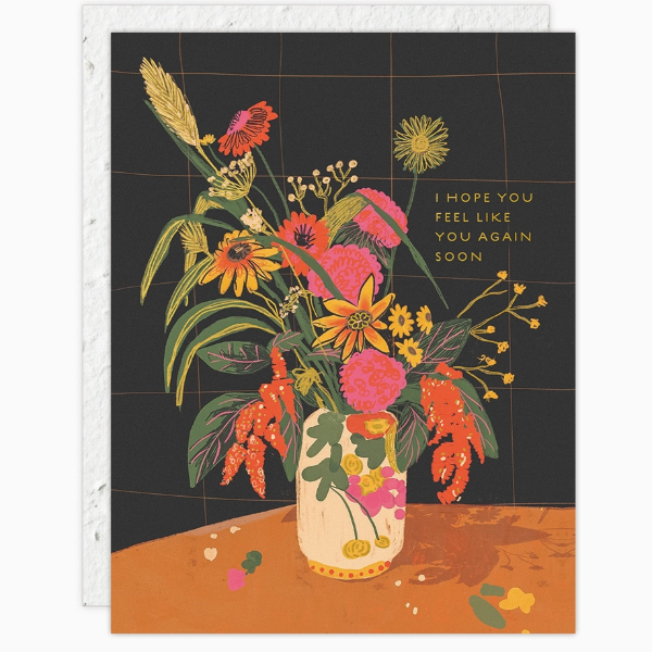 Vase Still Life Get Well Card