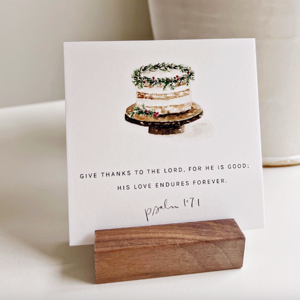 Wood Card Holder
