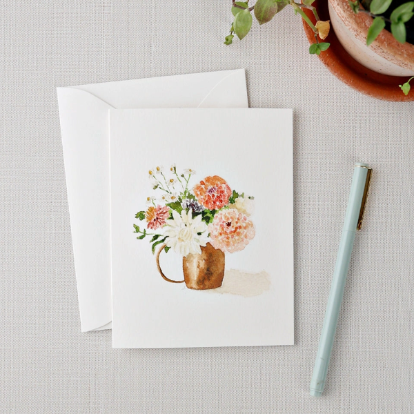 Dahlia Bouquet Notecards Set/8