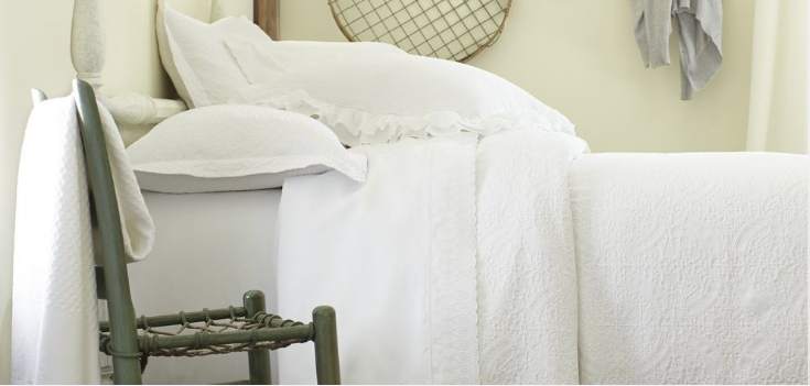 Peacock Alley bedding and sheets.