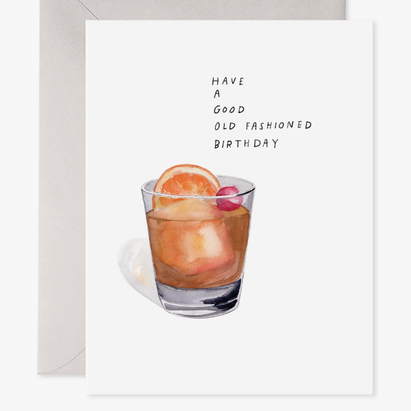 Old Fashioned Birthday Card
