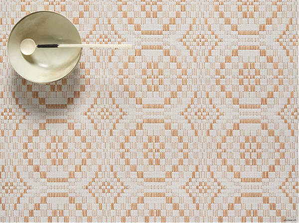 Rectangular Placemats: Overshot  Butterscotch