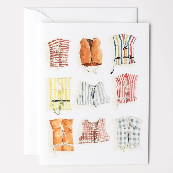 Boat Coats Notecards Set/8