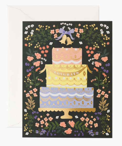 Woodland Wedding Cake Card