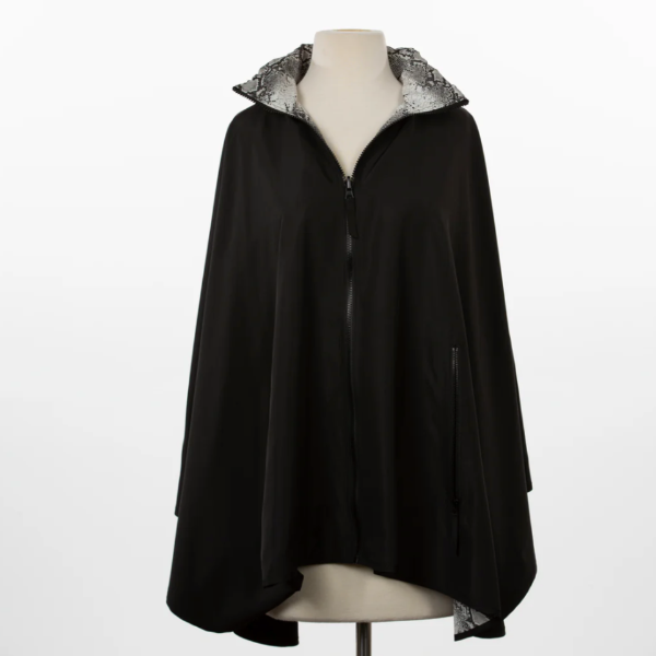 Sporty Rainrap: Black + Tan Snakeskin