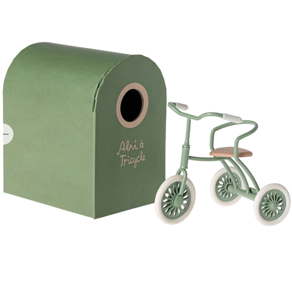 Maileg Mouse Tricycle: Green