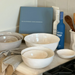 Stacking and Serving Bowls: Cream
