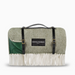 Wool Picnic Blanket in Olly Green