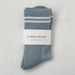 Boyfriend Socks in Blue Grey
