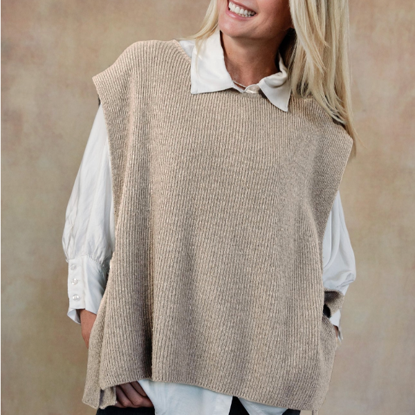 Blythe Vest in Beige