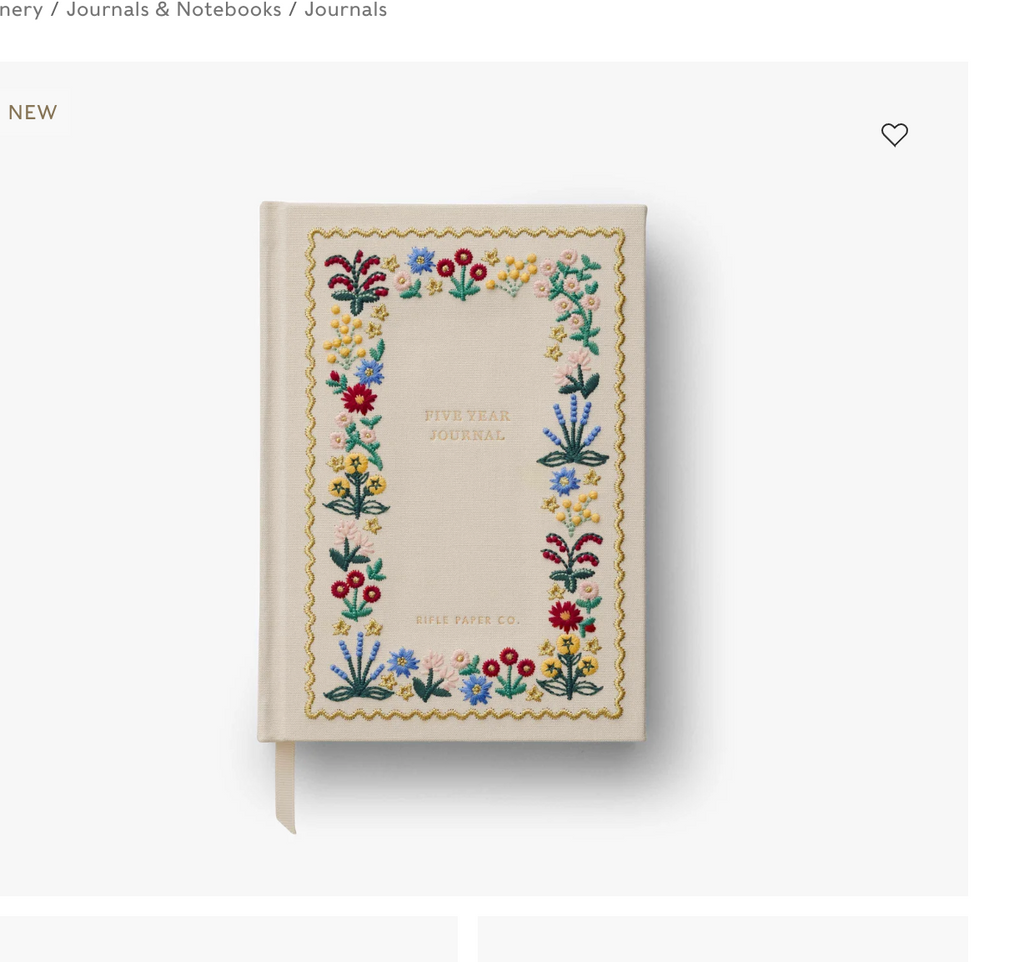 Wildwood Five Year Journal