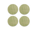 Mini Basketweave Backed Coasters 4 Pack