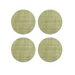 Mini Basketweave Backed Coasters 4 Pack