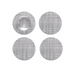 Mini Basketweave Backed Coasters 4 Pack