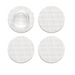 Mini Basketweave Backed Coasters 4 Pack