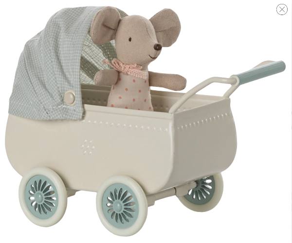 Pram with Baby Mouse