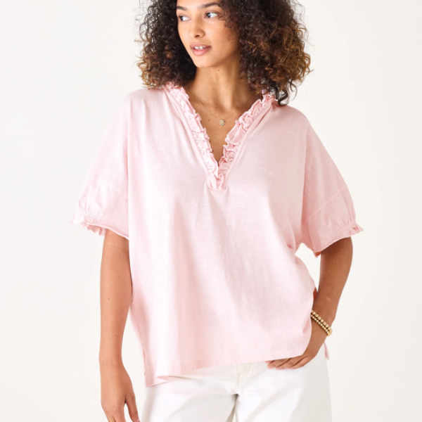 Amelia Ruffle Tee