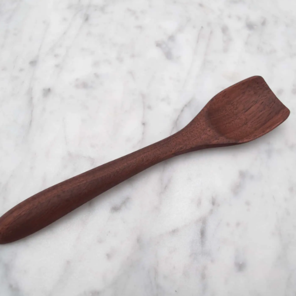 6" Walnut Wood Flathead Spoon