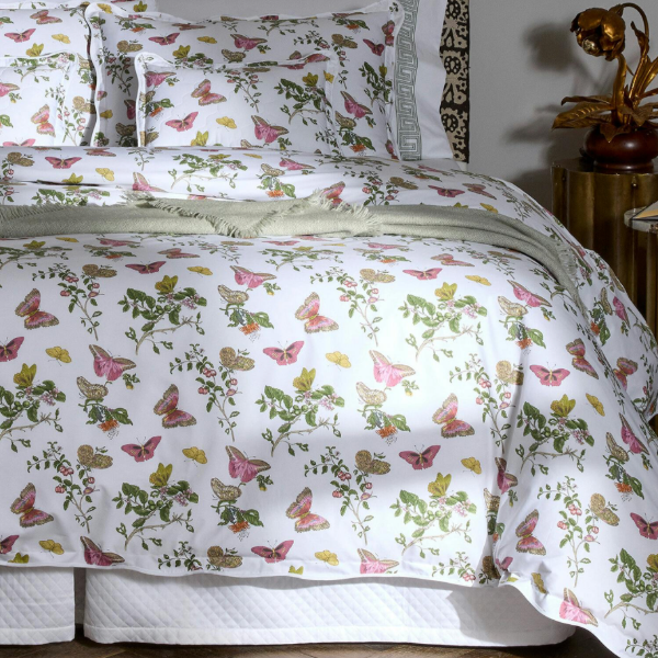 Baudin Butterfly Pink Shams & Duvet