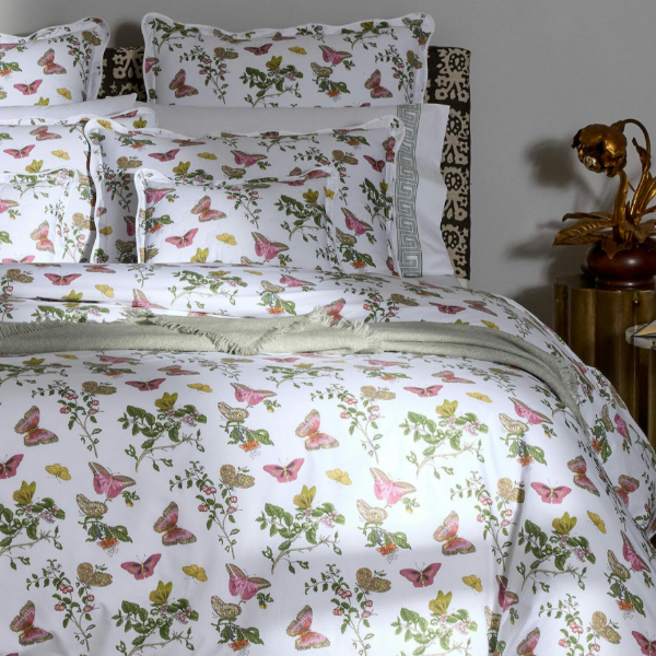 Baudin Butterfly Pink Quilted Bedding