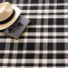 Tattersall Black Indoor/Outdoor Rug