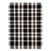 Tattersall Black Indoor/Outdoor Rug