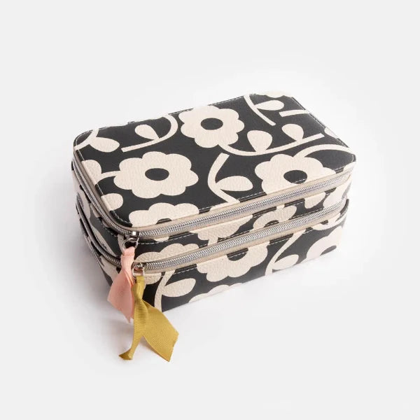 Mono Flower Make-Up Bag Organizer