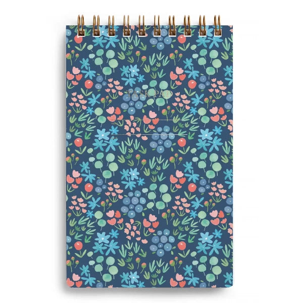 Navy Meadow Floral Task Pad