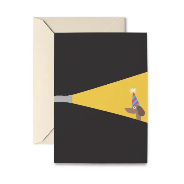 Sneaky Dog Birthday Card