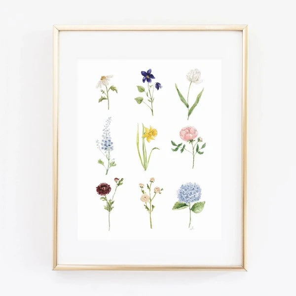 Garden Flowers Art Print