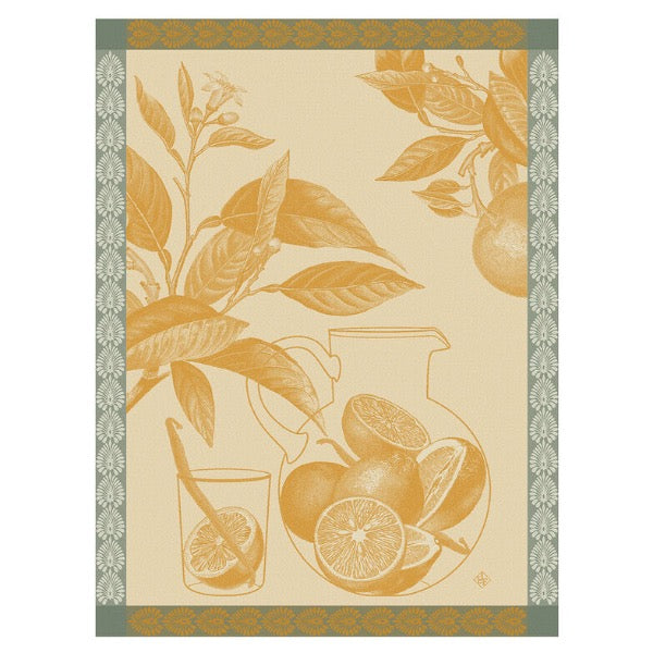 Eaux d'Agrumes Orange Tea Towel