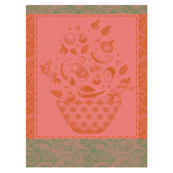 Salade d'Ete Red Tea Towel
