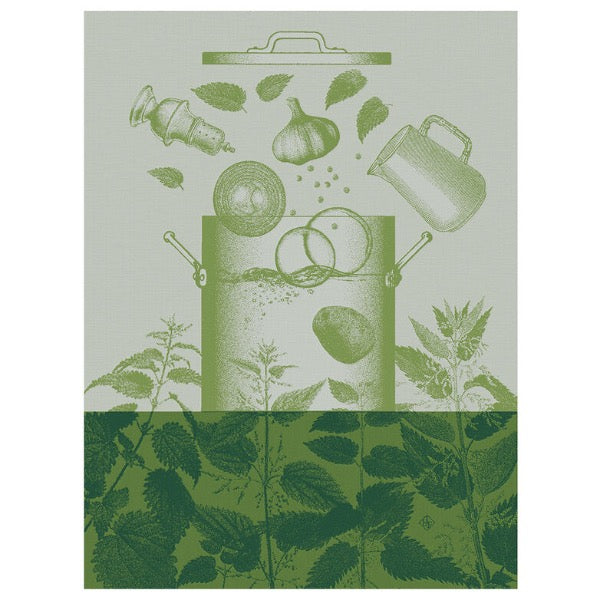 Veloutes d'Orties Green Tea Towel
